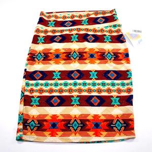 LulaRoe Cassie Aztec skirt